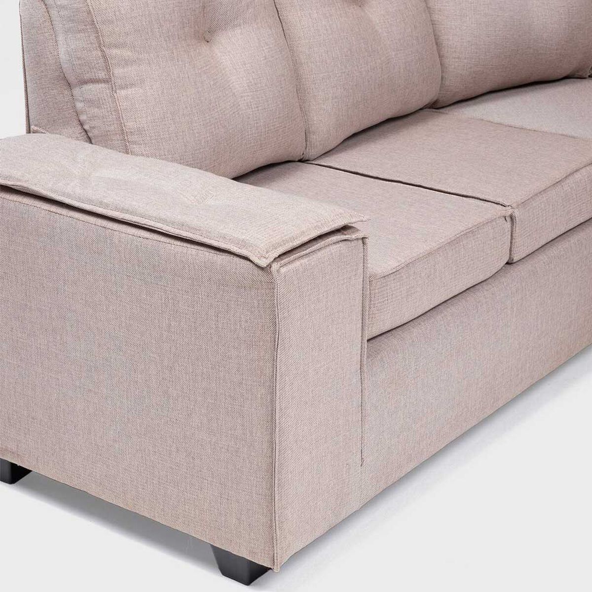 Sofá Seccional Mexx Muebles Hamburgo 5 Cuerpos Beige