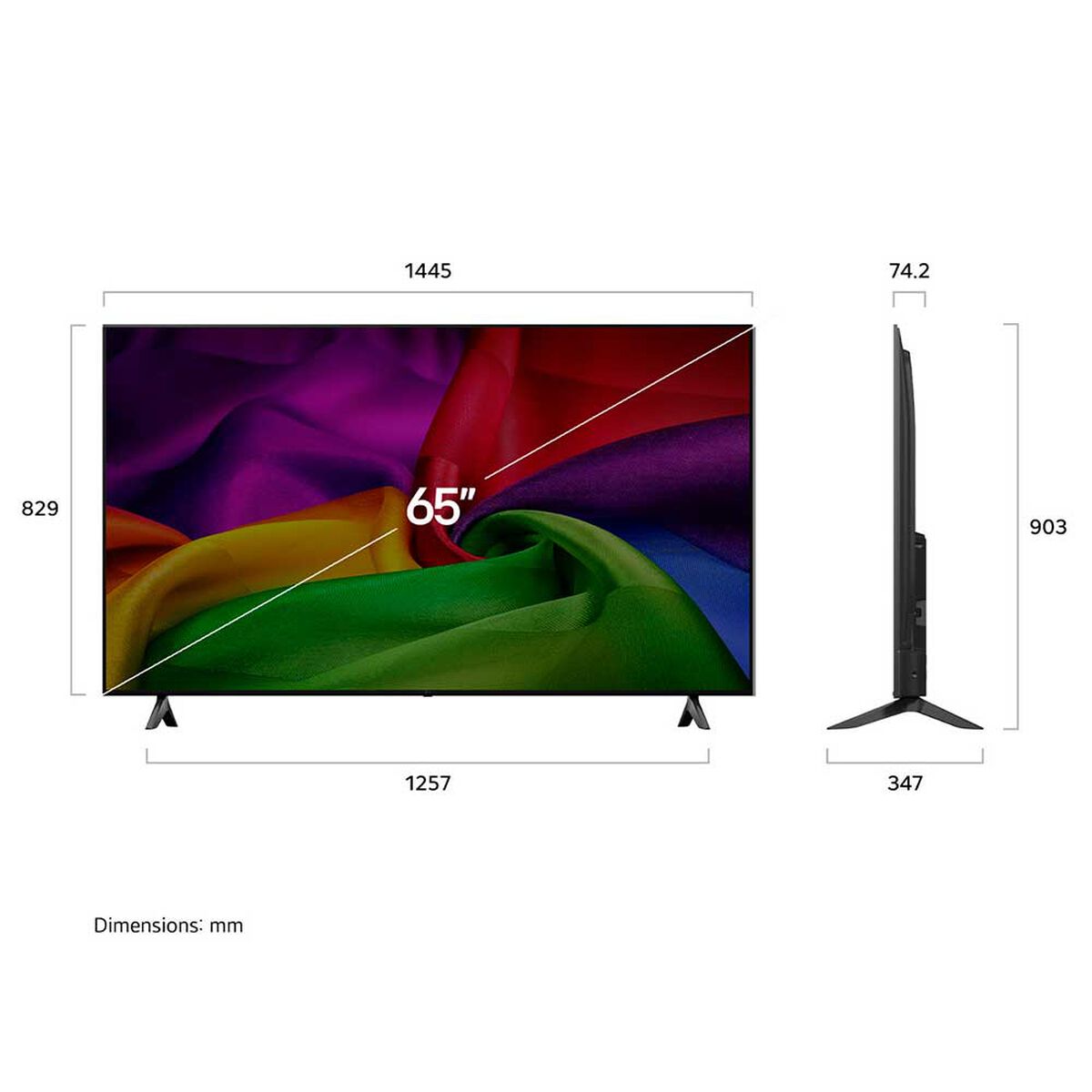 Smart TV Nano UHD 65" LG 4K UHDWebOs 65NU800BPSB.AWHQ
