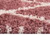 Alfombra Dib Shaggy Design 150 x 220 cm Rosa