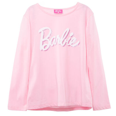 Polera Manga Larga Niña Barbie