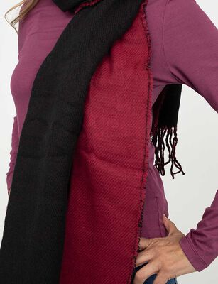 Imagen 2 del producto Bufanda de Lanas con Flecos Mujer Bside