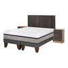 Cama Europea CIC Base Dividida King Balance + Respaldo + 2 Veladores