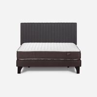 Cama Europea Rosen 2 Plazas Ergo T + Respaldo Grafito