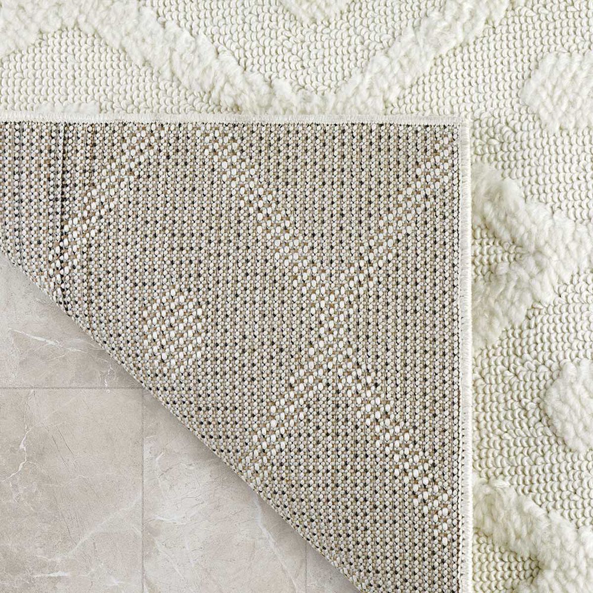 Bajada de Cama Modalfo Palafito Blanca 70 x 150 cm
