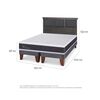 Cama Europea CIC Base Dividida 2 Plazas Ortopedic + Respaldo Torino
