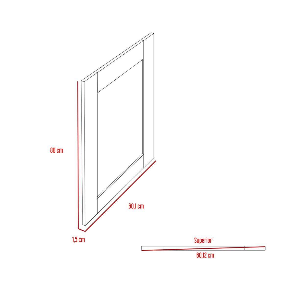 Mueble De Tocador + Espejo Perla
