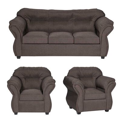 Imagen 1 del producto Juego de Living Diseño A&M Home Catalina Sofá 3 Cuerpos + 2 Sillones 1 Cuerpo Chocolate