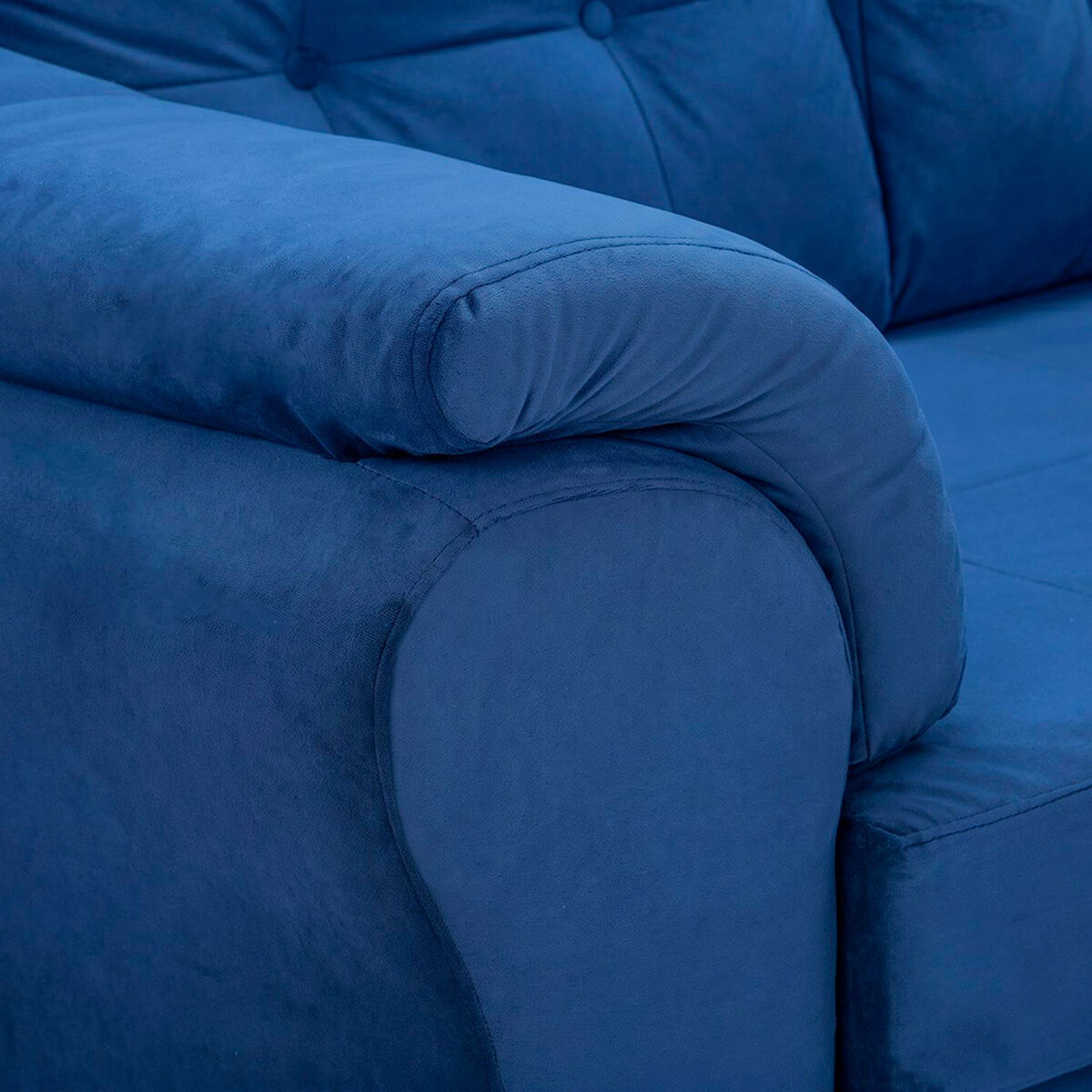 Seccional Muebles MPR Queen 4 Cuerpos Azul