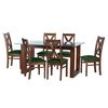 Juego de Comedor Latam Home Pamplona Granada 6 Sillas Velvet Chocolate