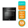 Horno Empotrable Mademsa OM6CB 59 L Negro