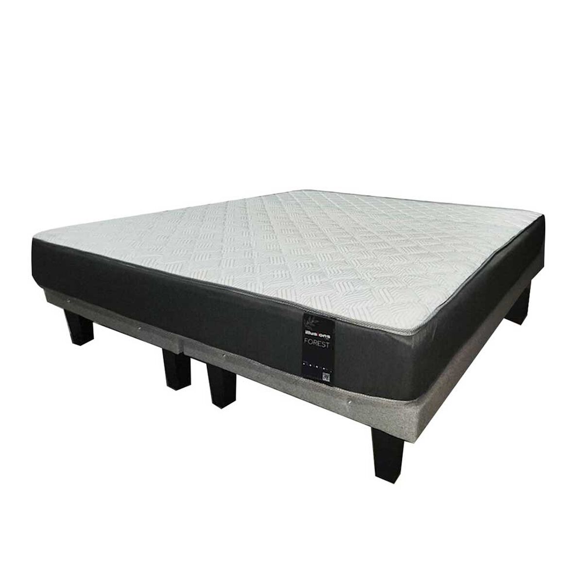 Cama Europea Illusions 2.5 Plazas Forest