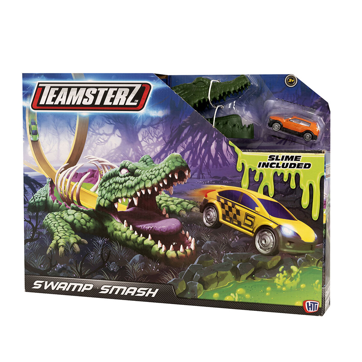 Set Pista Swamp Smash con Auto y Slime Teamsterz