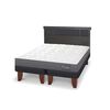 Cama Europea CIC Base Dividida 2 Plazas Anatomic + Respaldo Dublin