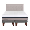 Cama Europea CIC Base Dividida 2 Plazas Balance + Respaldo Tigris