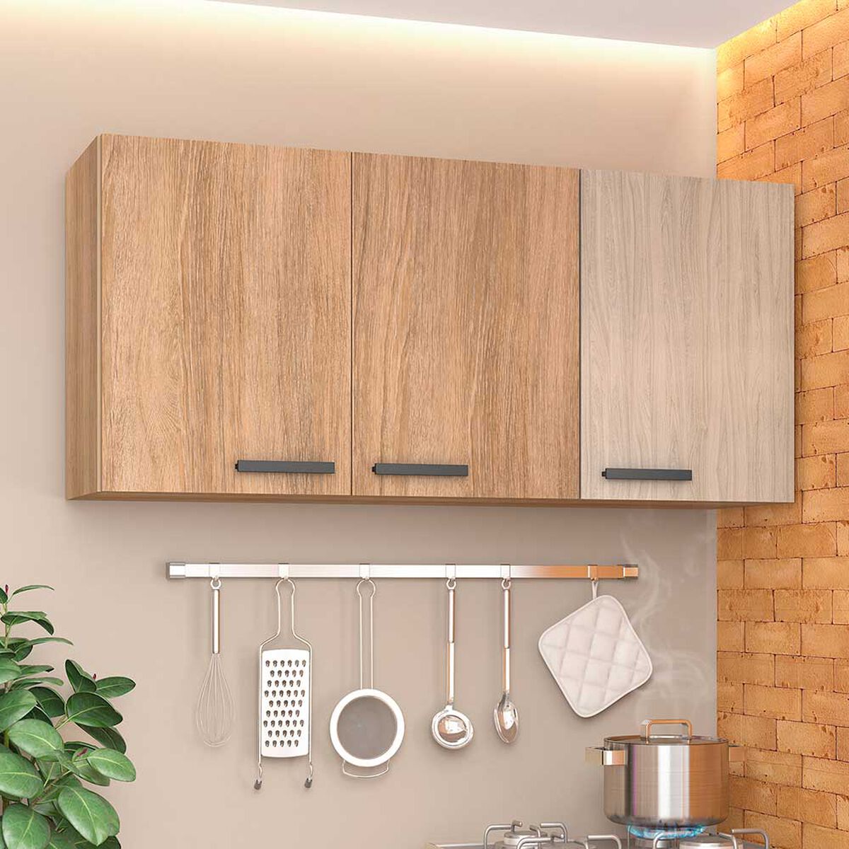 Mueble de Cocina Aereo Vekkahome Mia Café