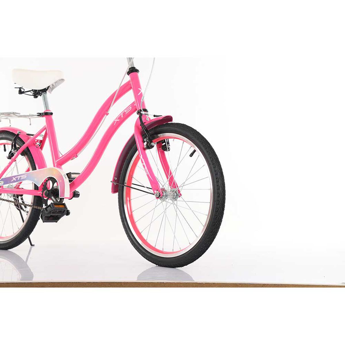 Bicicleta Infantil Aro 20 Rosada Xts