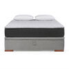 Cama Ba&uacute;l Latam Home Full Colch&oacute;n New Top Gris + 2 Almohadas