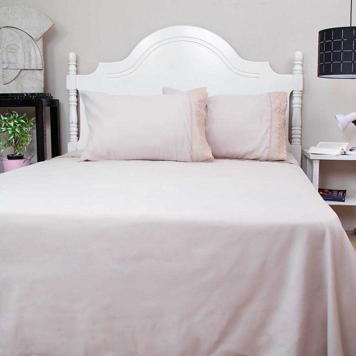 Juego de S&aacute;banas Doral 2 Plazas Santorini Beige