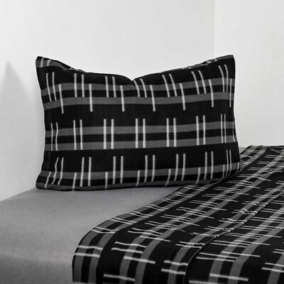 Imagen 1 del producto Sábana de polar American Family 1,5 Plazas Plain Negro