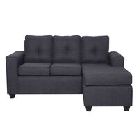 Sofá Seccional Black Factory Ranger 4 Cuerpos Marengo