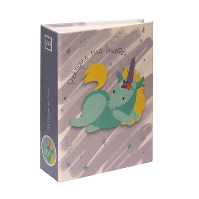 &Aacute;lbum para Fotos Cart&oacute;n Vgo Infantil 100 Fotos Violeta