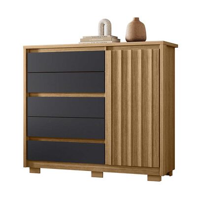 Imagen 1 del producto Zapatero Vekkahome Dueto 5 Cajones Café Negro