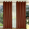 Combo Cortinas Doral Emilia 220 x 140 cm Terracota