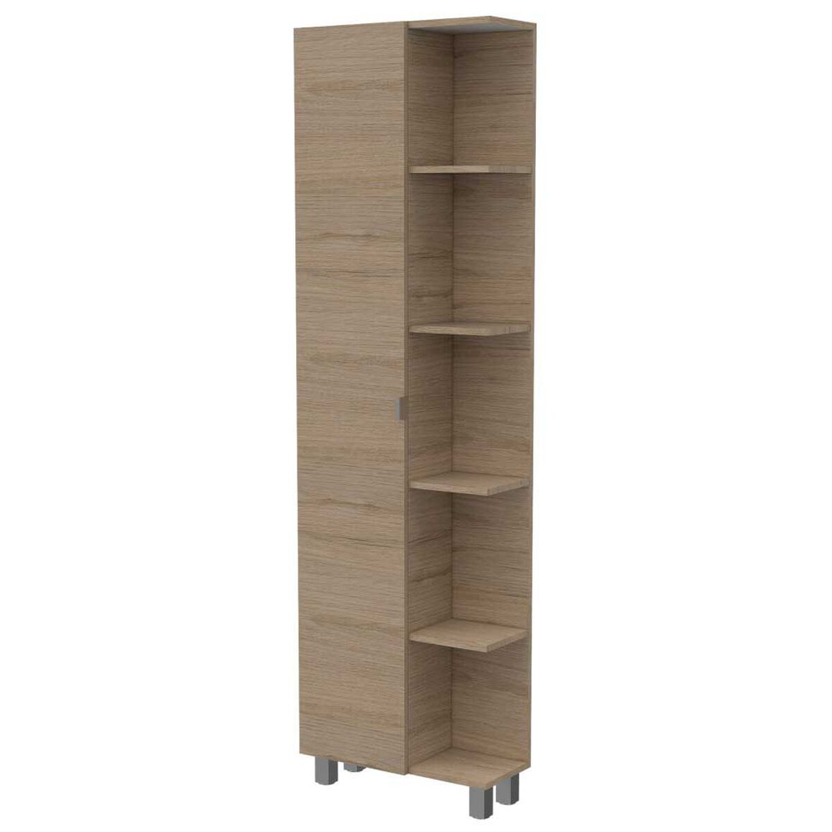 Combo Mueble Microondas + Barra de Cocina + Optimizador TuHome Kitchen Rovere Blanco