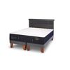Cama Europea CIC Base Dividida 2 Plazas Premium + Respaldo Dublin