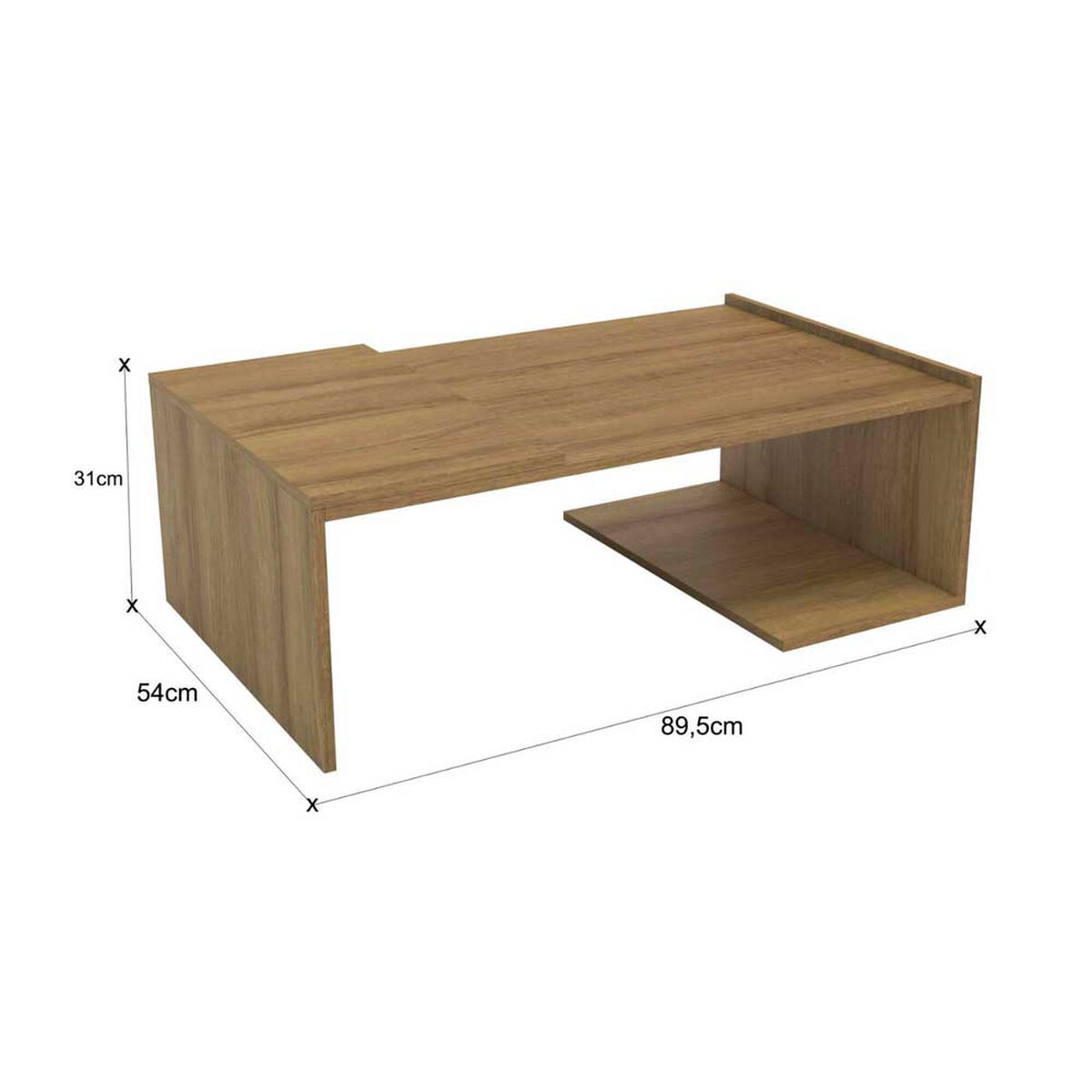 Mesa de Centro Exit Torino Nogal