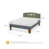 Cama Europea CIC 2 Plazas Excellence Plus + Respaldo Gales Olivo
