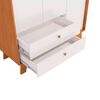 Closet Roca Oliveira 3 Puertas 2 Cajones Blanco