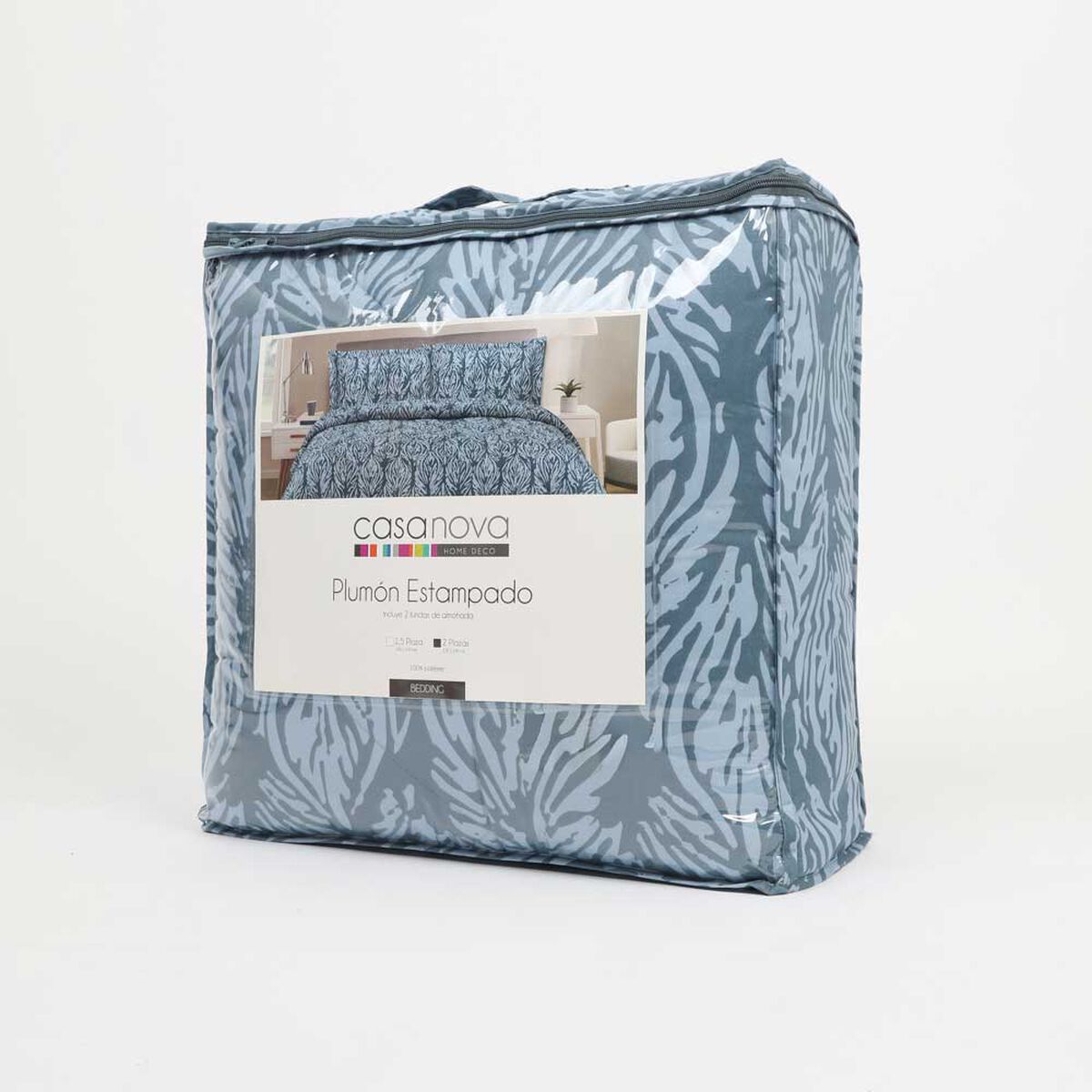 Plum&oacute;n Estampado Casanova 1.5 Plazas