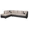 Seccional Black Factory Donato 3 Cuerpos Crema