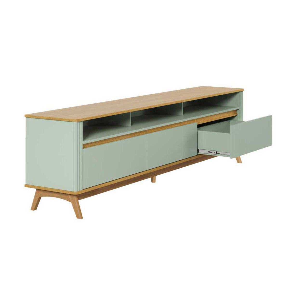 Rack TV Amuv Olmo Hasta 80" Verde