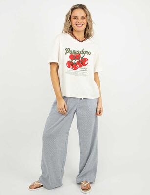 Imagen 2 del producto Polera Con Estampado Manga Corta Mujer Icono Blanco-2