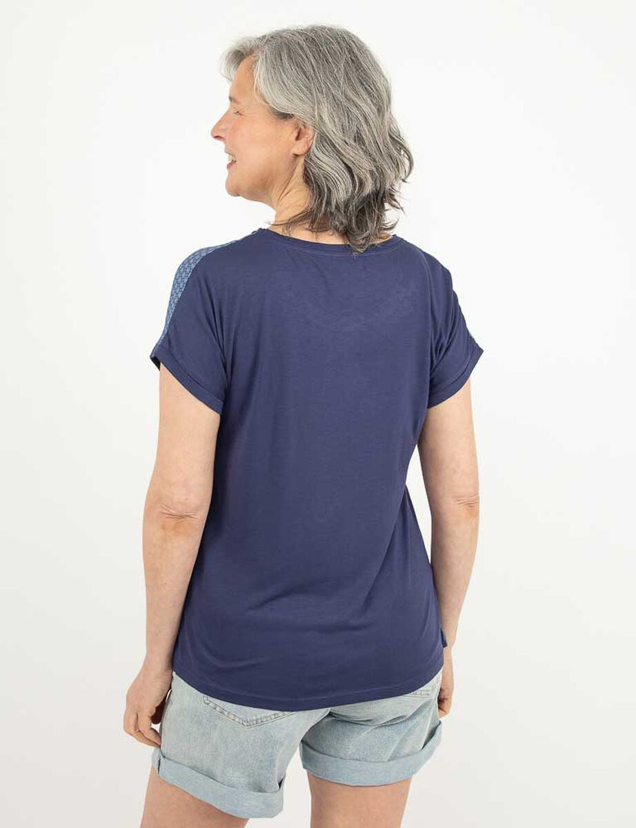 Polera Con Estampado Manga Corta Mujer Portman Club