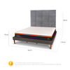 Cama Europea Curve CIC King Bee Comfort + Respaldo