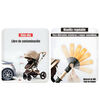 Coche Travel System con Accesorios Burdeos Luxury LuBabycas