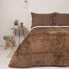Plumón Flannel Sherpa Café 2 Plazas
