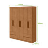 Closet Di Poretti Design Zeus 4 Cajones 6 Puertas Caf&eacute;