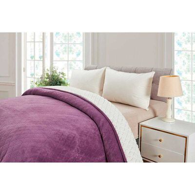 Plumón Idetex Coral 2 Plazas Lila