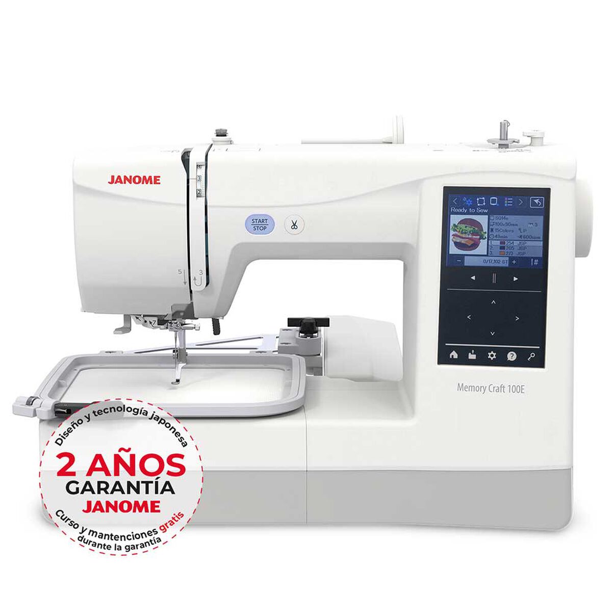 Máquina bordadora   Janome  MC100E 38 W