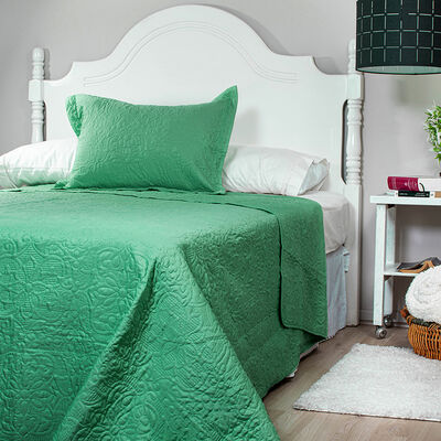 Imagen 2 del producto Quilt Doral 1,5 Plazas Verde Elegance