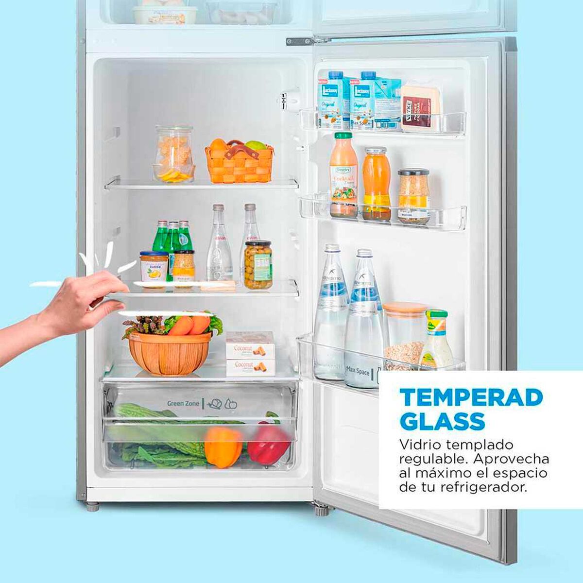 Refrigerador Fr&iacute;o Directo Midea MDRT294FGE50 204 lts.