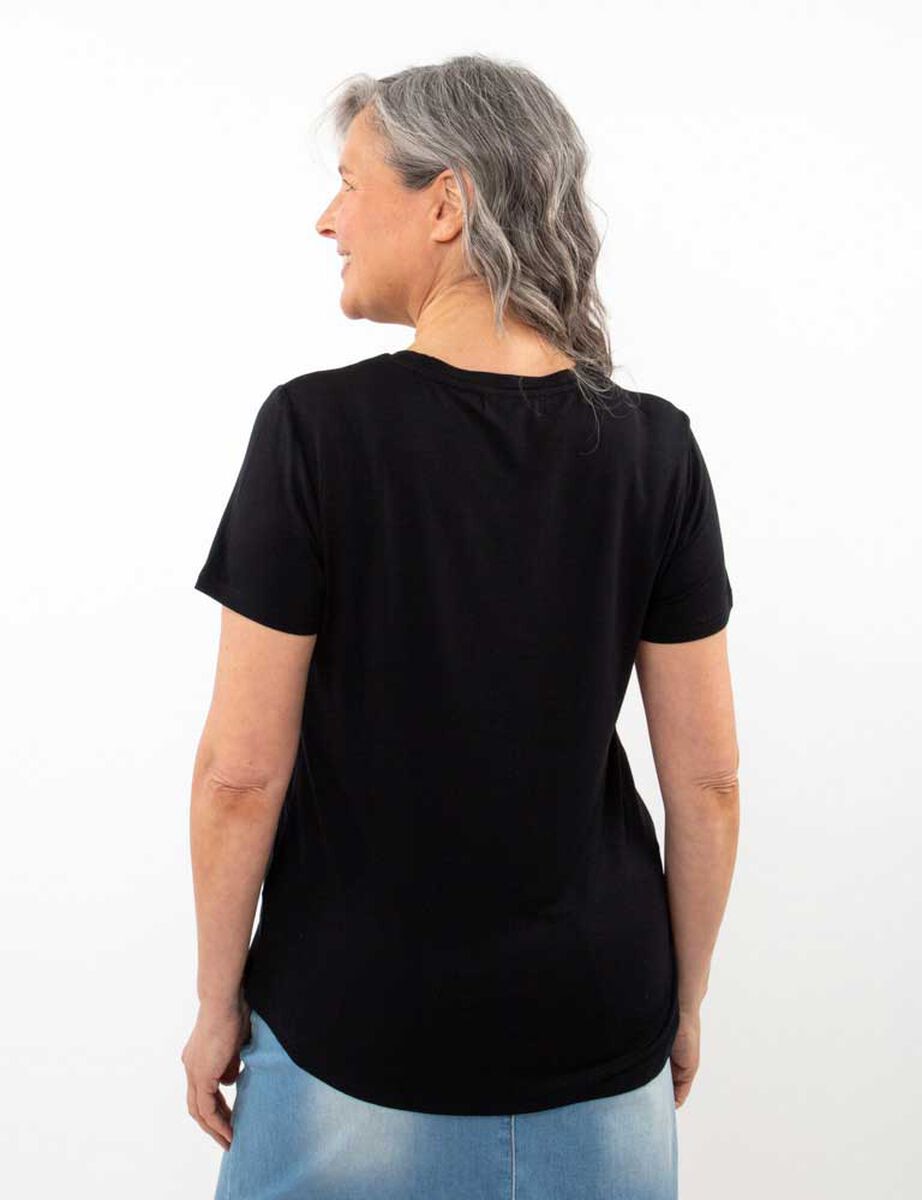 Polera Con Estampado Manga Corta Mujer Portman Club