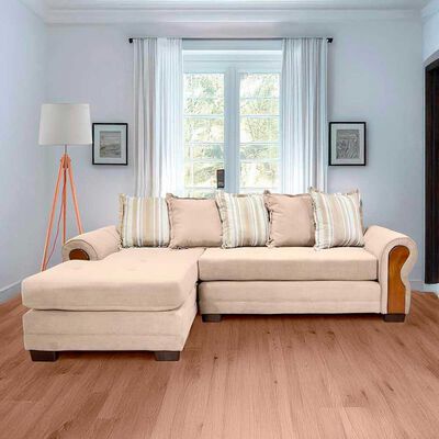 Sofá Seccional Living Factory Arizona 4 Cuerpos Beige