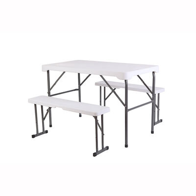Imagen 2 del producto Set Mesa + 2 Bancos Plegables Northwest Blanco