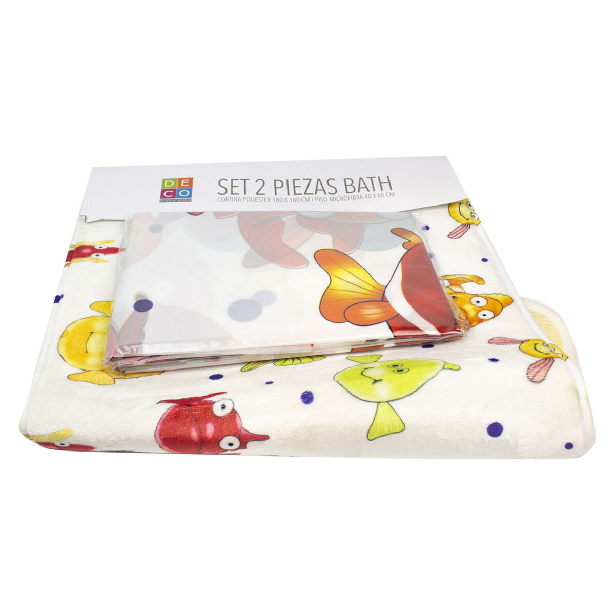 Set Baño 2 Piezas Bath Peces