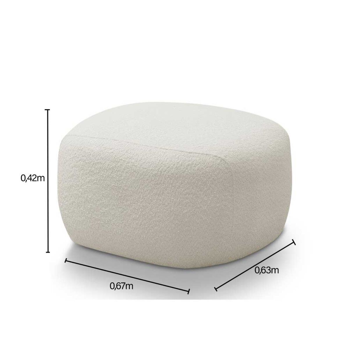 Pouf Amuv Chandon Beige
